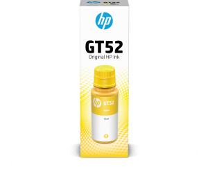 HP Bouteille d'encre jaune GT52 authentique