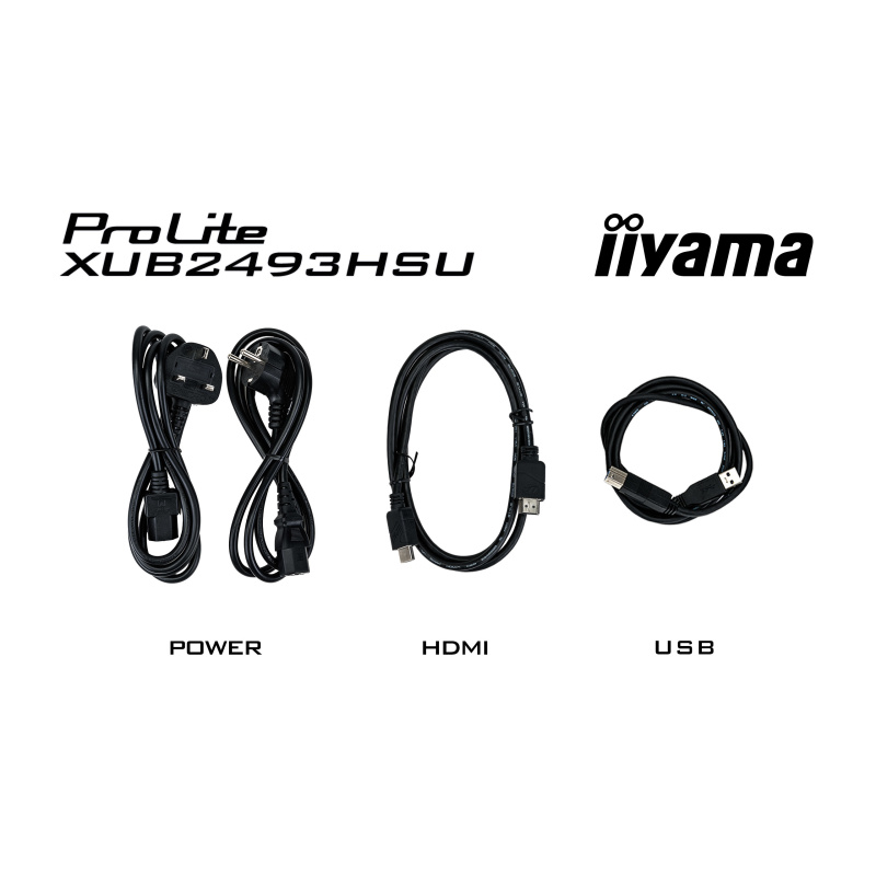 iiyama XUB2493HSU-B7 écran plat de PC 60,5 cm (23.8") 1920 x 1080 pixels Full HD LED Noir