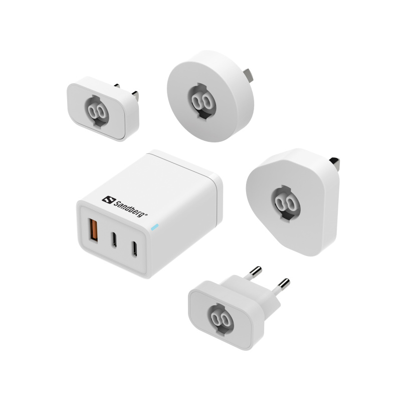 Sandberg 441-59 chargeur d'appareils mobiles Universel Blanc Secteur Charge rapide Intérieure