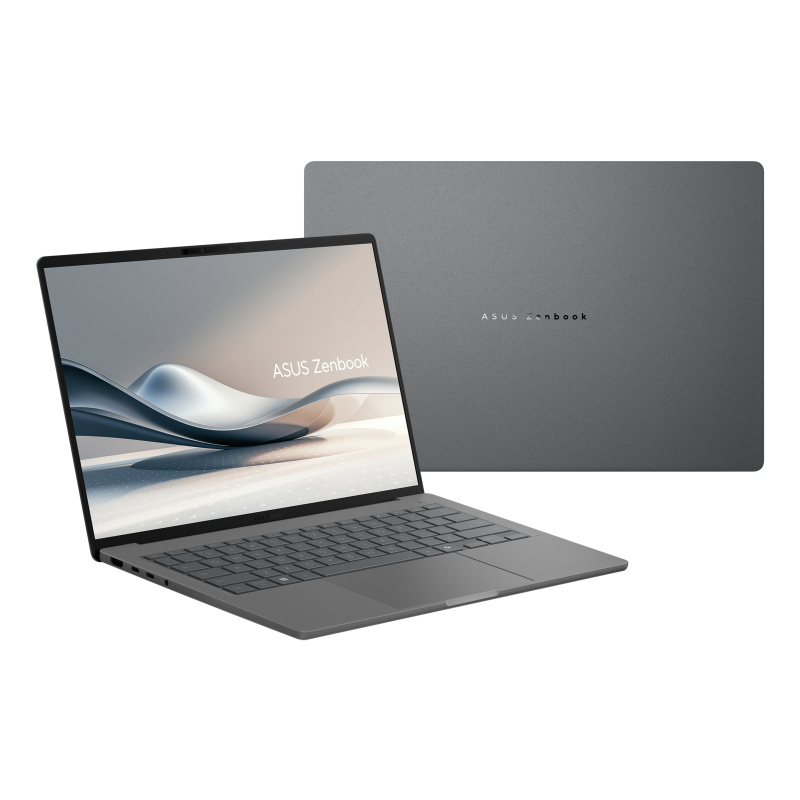 ASUS Zenbook A14 UX3407QA-QD343X Qualcomm Snapdragon X1-26-100 Ordinateur portable 35,6 cm (14") WUXGA 32 Go LPDDR5x-SDRAM 1 To SSD Wi-Fi 6E (802.11ax) Windows 11 Pro Gris