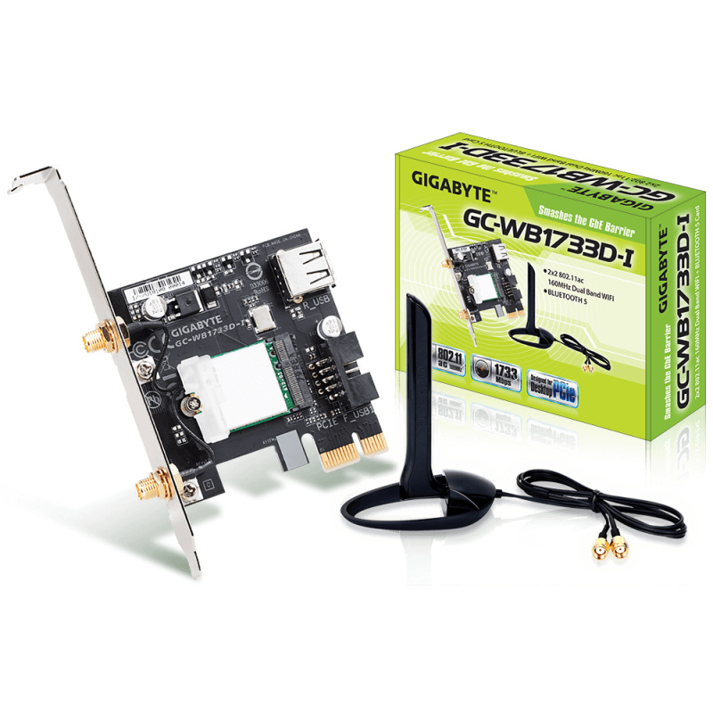 Gigabyte GC-WB1733D-I carte réseau Interne WLAN / Bluetooth 1733 Mbit/s