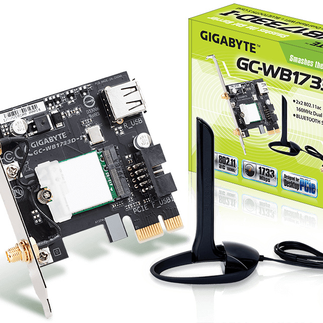 Gigabyte GC-WB1733D-I carte réseau Interne WLAN / Bluetooth 1733 Mbit/s