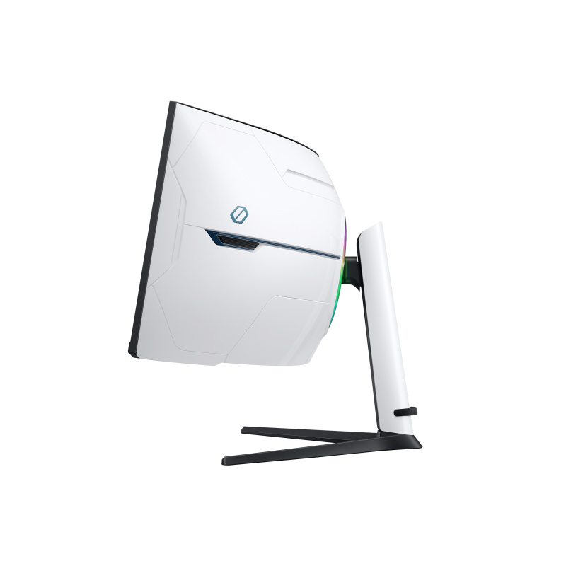 Samsung G95NC LED display 144,8 cm (57") 7680 x 2160 pixels Dual UHD Noir, Blanc