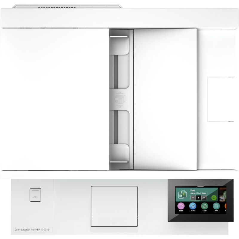HP Imprimante multifonction Color LaserJet Pro 4303fdn, Couleur, Imprimante pour Petites/moyennes entreprises, Impression, copie, scan, fax, Imprimer depuis un téléphone ou une tablette; Chargeur automatique de documents; Impression recto-verso; Numé...