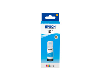 Epson 104 EcoTank Cyan ink bottle