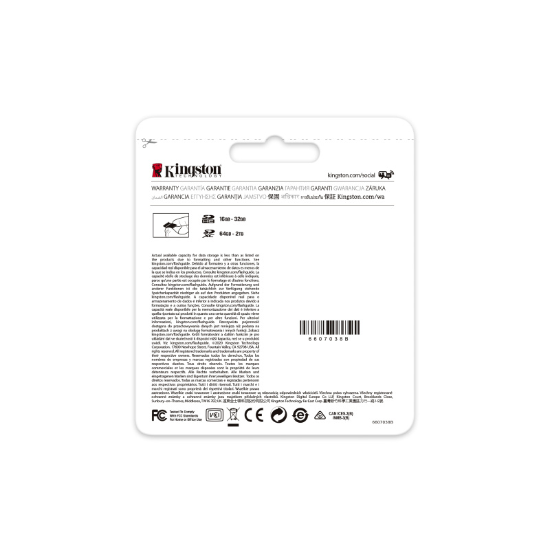 Kingston Technology Canvas Go! Plus Carte SDXC Canvas Go Plus 170R C10 UHS-I U3 V30 de 128 Go