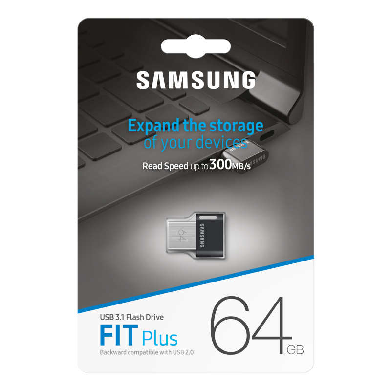 Samsung MUF-64AB lecteur USB flash 64 Go USB Type-A 3.2 Gen 1 (3.1 Gen 1) Gris, Argent