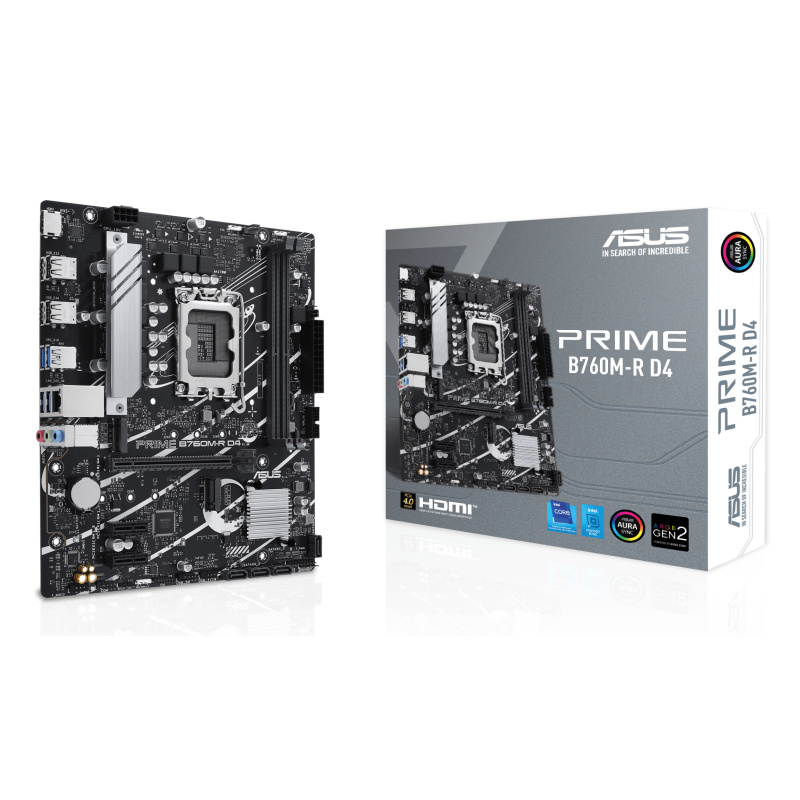 ASUS PRIME B760M-R D4 Intel B760 LGA 1700 micro ATX