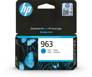 HP 963 Cartouche d'encre cyan authentique