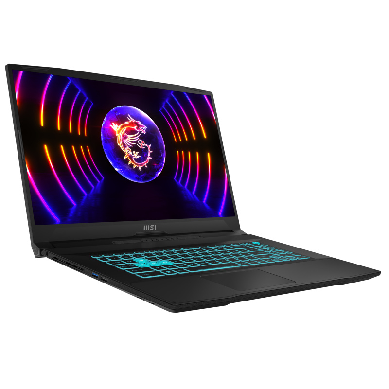 MSI Katana 17 B12VFK-048XFR Intel® Core™ i7 i7-12650H Ordinateur portable 43,9 cm (17.3") Full HD 16 Go DDR5-SDRAM 512 Go SSD NVIDIA GeForce RTX 4060 Wi-Fi 6 (802.11ax) DOS gratuit Noir