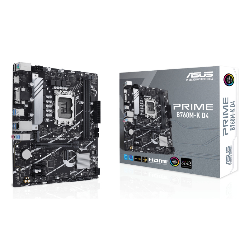 ASUS PRIME B760M-K D4 Intel B760 LGA 1700 micro ATX