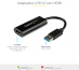 StarTech.com Adaptateur USB 3.0 vers HDMI - 1080p - Convertisseur d'Écran Slim/Compact USB Type-A vers HDMI pour Moniteur - Carte Vidéo et Graphique Externe - Noir - Windows Uniquement