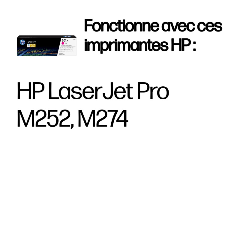 HP 201A toner LaserJet Magenta authentique