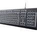 Trust Primo Beleuchtete clavier maison/bureau USB AZERTY Français Noir
