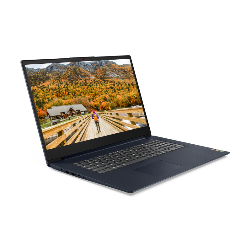Lenovo IdeaPad 3 17ALC6 AMD Ryzen™ 7 5700U Ordinateur portable 43,9 cm (17.3") HD+ 12 Go DDR4-SDRAM 512 Go SSD Wi-Fi 6 (802.11ax) Windows 11 Home Français Bleu