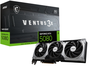 MSI VENTUS GeForce RTX5080 16G 3X OC NVIDIA GeForce RTX 5080 16 Go GDDR7