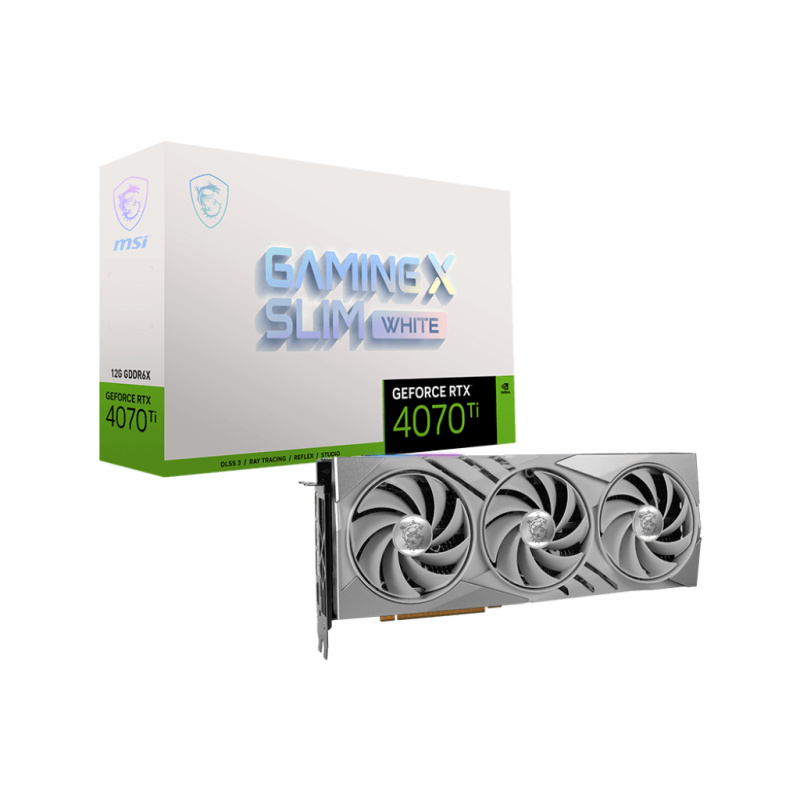 MSI GAMING GeForce RTX 4070 Ti X SLIM WHITE 12G NVIDIA 12 Go GDDR6X