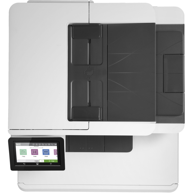 HP Color LaserJet Pro Imprimante multifonction M479fnw, Impression, copie, numérisation, télécopie, e-mail, Numérisation vers e-mail/PDF; Chargeur automatique de documents déroulé de 50 feuilles