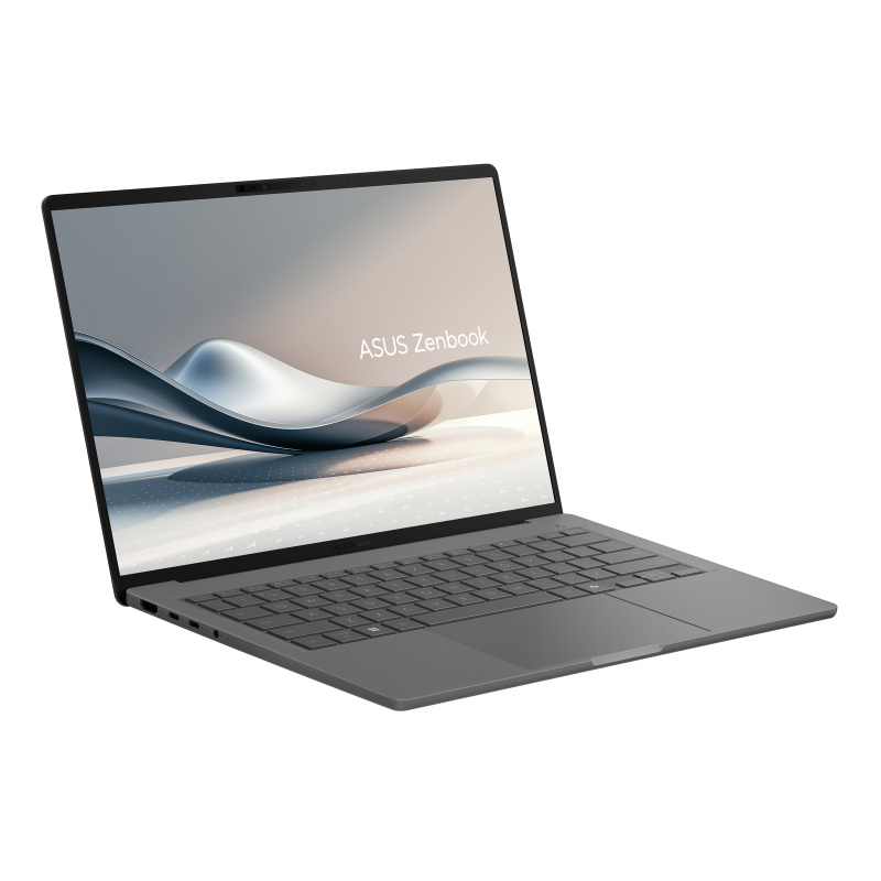 ASUS Zenbook A14 UX3407QA-QD343X Snapdragon X1-26-100 Ordinateur portable 35,6 cm (14") WUXGA 32 Go LPDDR5x-SDRAM 1 To SSD Wi-Fi 6E (802.11ax) Windows 11 Pro Gris
