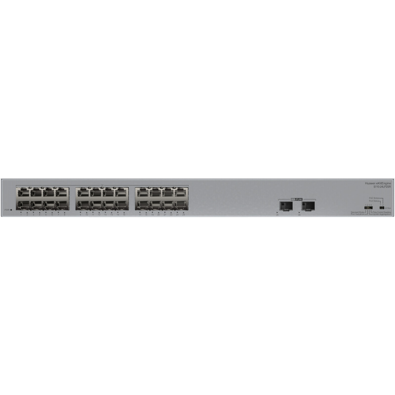 HUAWEI eKit S110 Series S110-24LP2SR Non-géré L2 Gigabit Ethernet (10/100/1000) Connexion Ethernet, supportant l'alimentation via ce port (PoE) 1U Gris