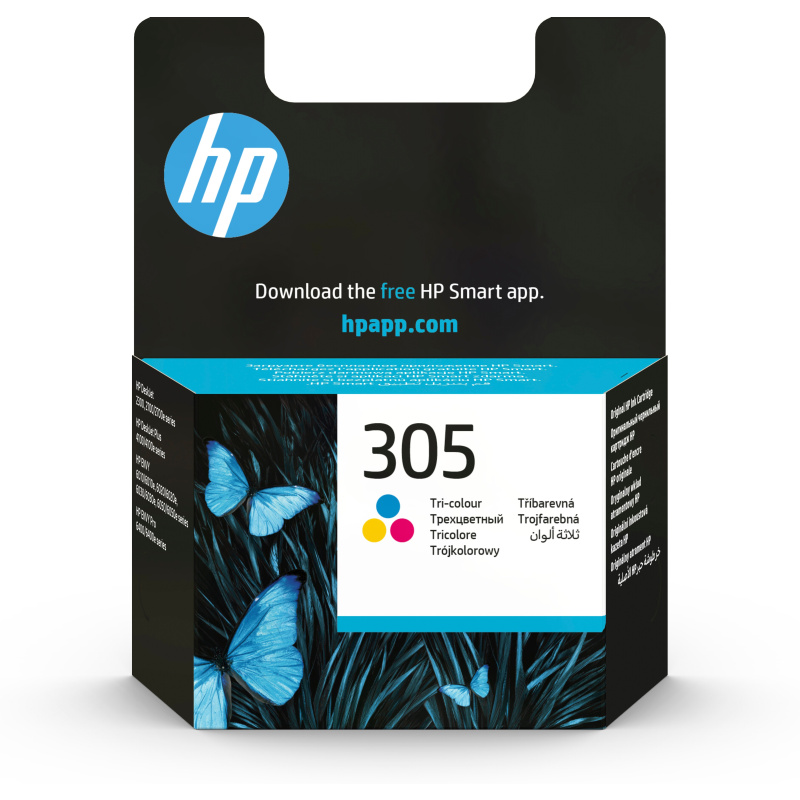 HP Cartouche d’encre trois couleurs 305 authentique