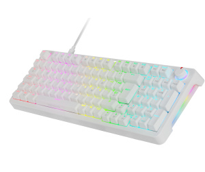 Mars Gaming MKPROWYFR clavier USB AZERTY Français Blanc