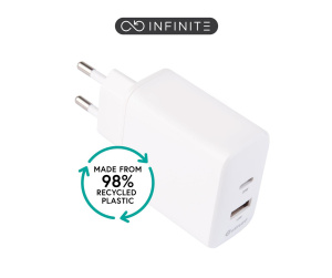 eSTUFF ES637031 chargeur d'appareils mobiles Smartphone Blanc Secteur Charge rapide Intérieure