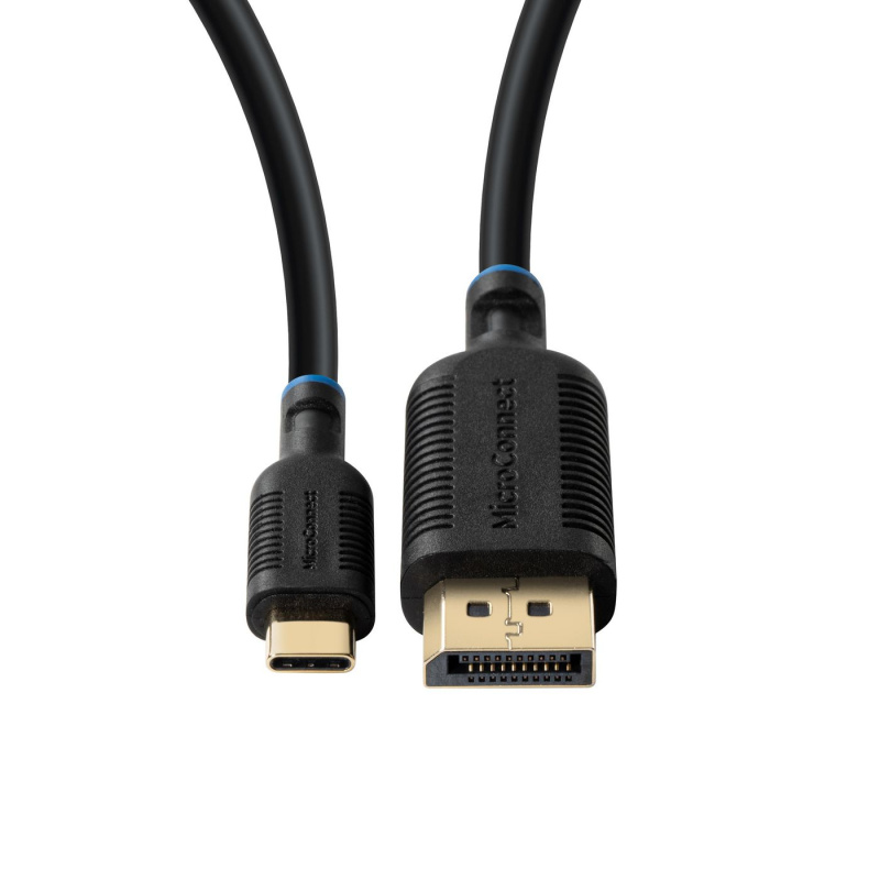 Microconnect MC-USBCDP2 câble vidéo et adaptateur 2 m USB Type-C DisplayPort Noir