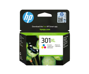 HP 301XL cartouche d'encre trois couleurs grande capacité authentique