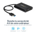 StarTech.com Adaptateur USB 3.0 vers double DisplayPort 4K 60 Hz