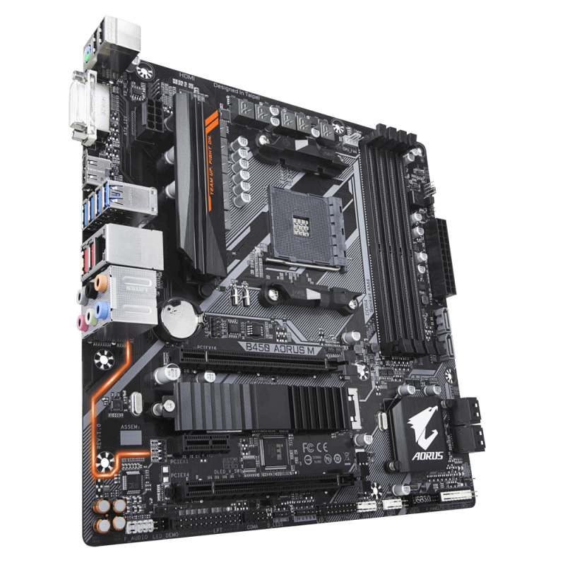 GIGABYTE B450 AORUS M (rev. 1.0) AMD B450 Emplacement AM4 micro ATX