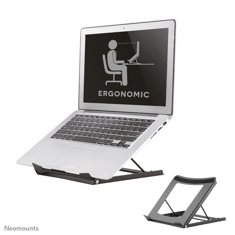 Neomounts NSLS075BLACK Support pour ordinateur portable 10-16" - pliable - compact - universel