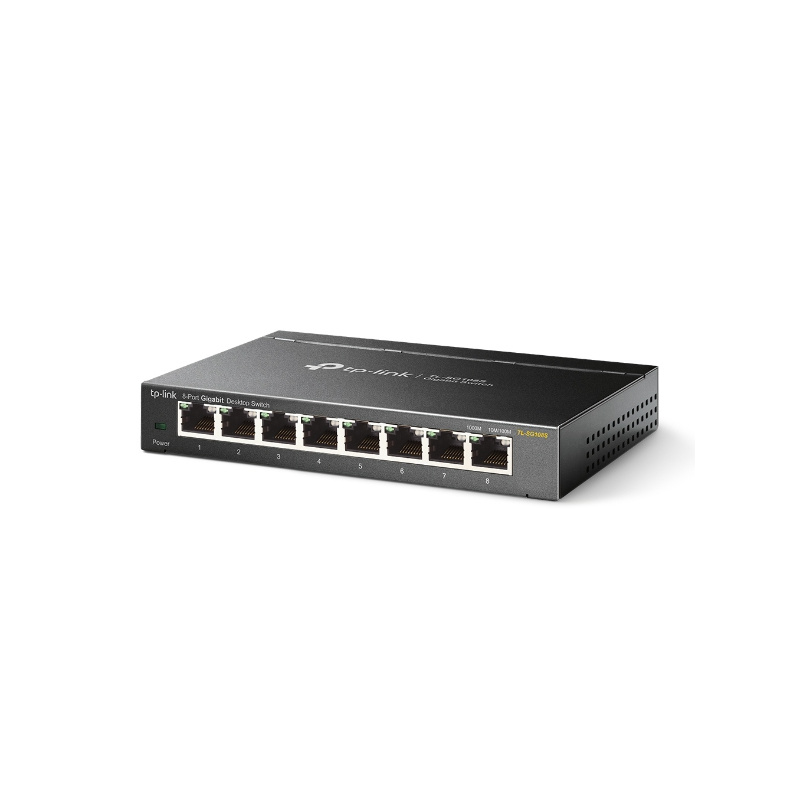 TP-Link Omada TL-SG108S commutateur réseau Non-géré Gigabit Ethernet (10/100/1000) Noir