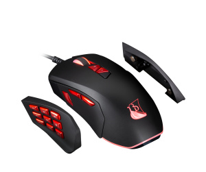 Konix Fenrir souris Jouer Droitier USB Type-A Optique 10000 DPI
