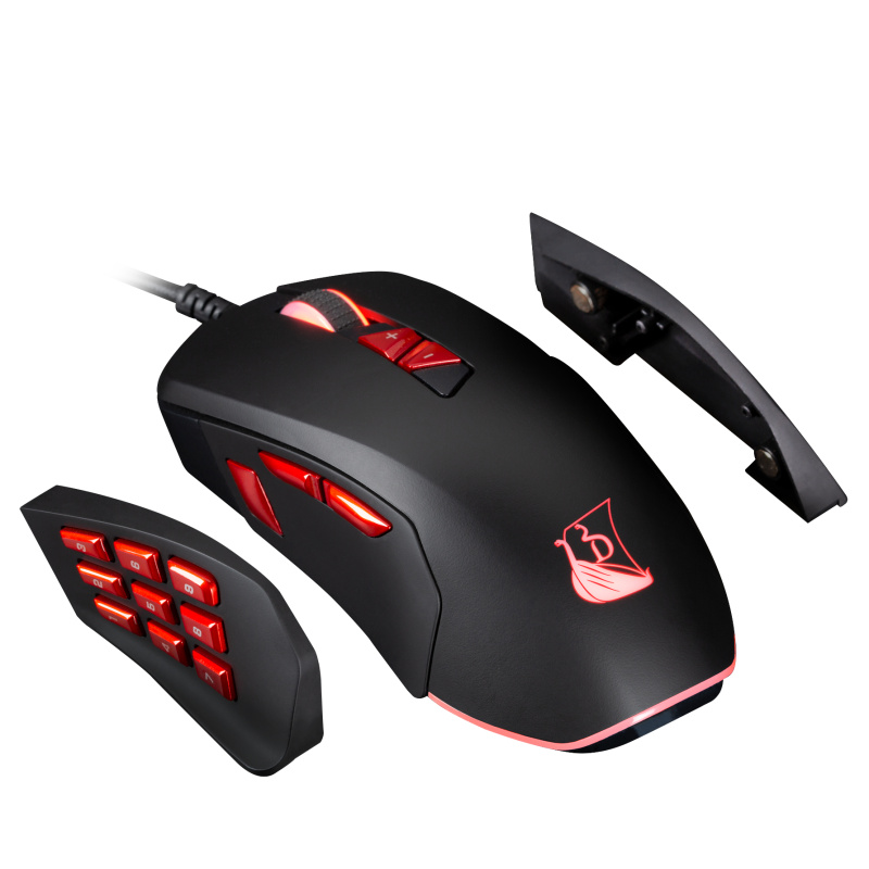 Konix Fenrir souris Jouer Droitier USB Type-A Optique 10000 DPI
