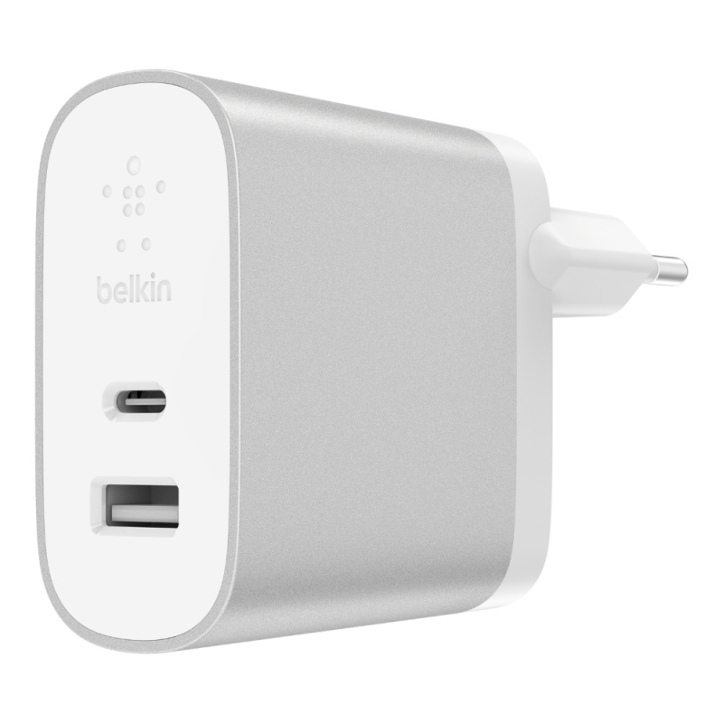 Belkin BOOST↑CHARGE Universel Argent, Blanc Secteur Charge rapide Intérieure