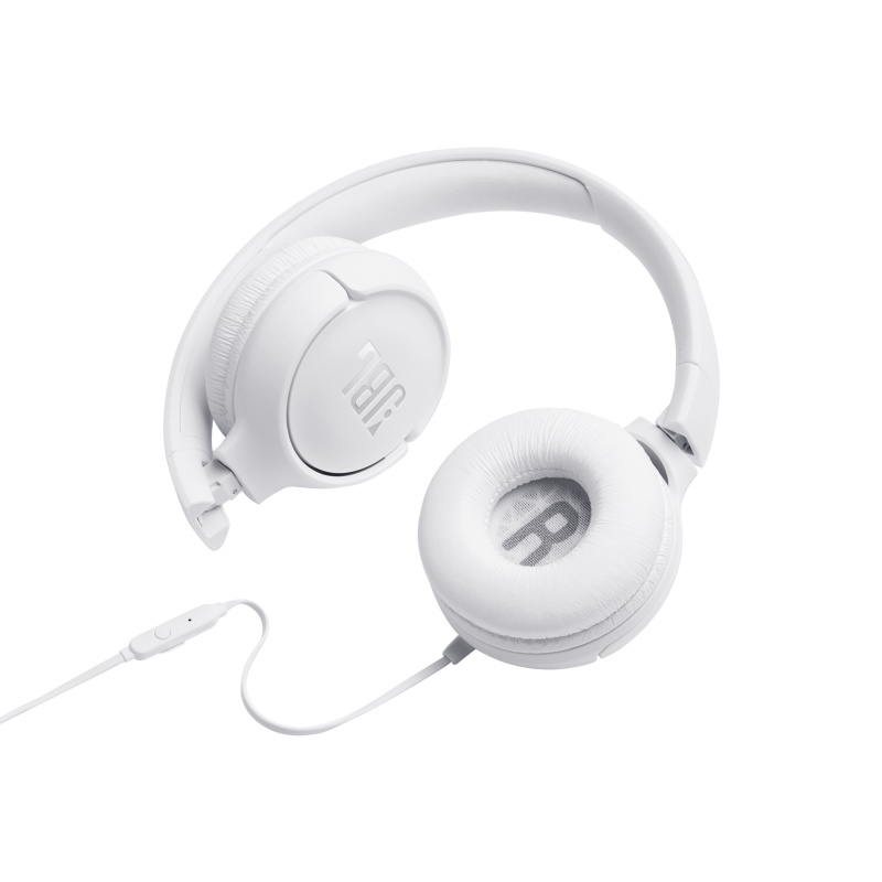 JBL Tune 500 Écouteurs Avec fil Arceau Musique Blanc