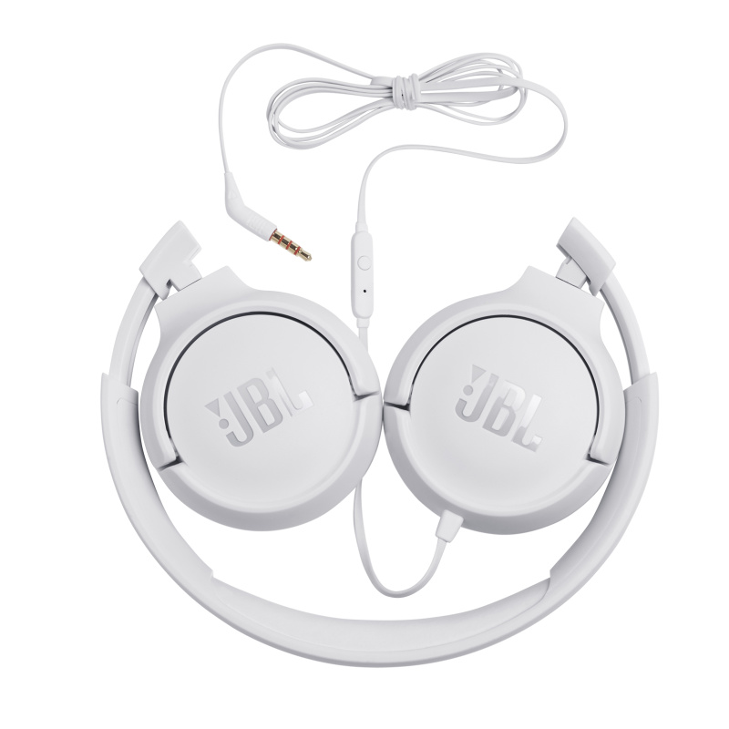 JBL Tune 500 Écouteurs Avec fil Arceau Musique Blanc