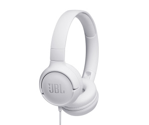 JBL Tune 500 Écouteurs Avec fil Arceau Musique Blanc