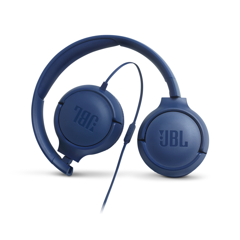 JBL Tune 500 Casque Avec fil Arceau Appels/Musique Bleu