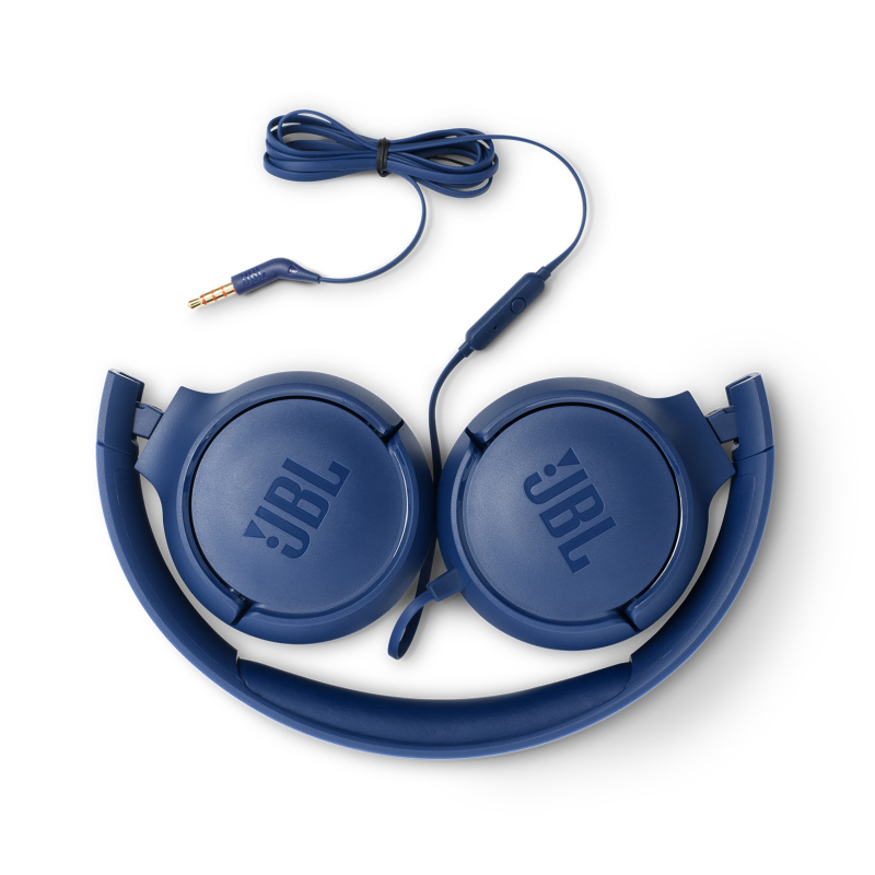 JBL Tune 500 Casque Avec fil Arceau Appels/Musique Bleu