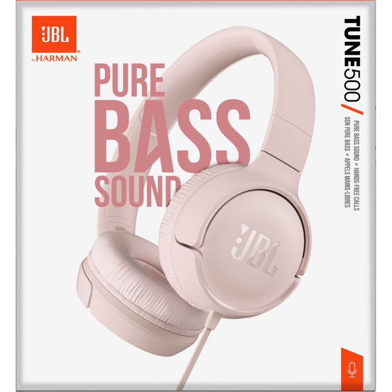JBL Tune 500 Écouteurs Avec fil Arceau Musique Rose