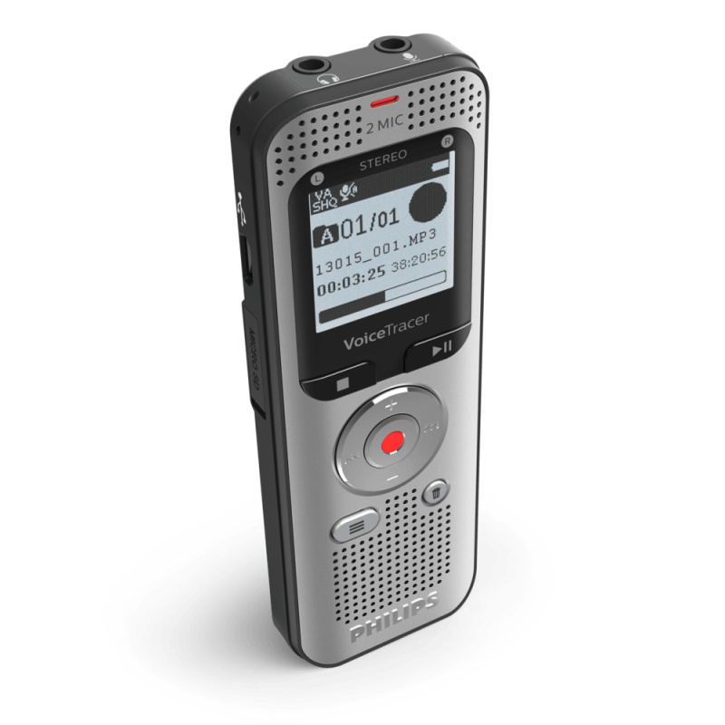 Philips Voice Tracer DVT2050/00 dictaphone Carte flash Argent