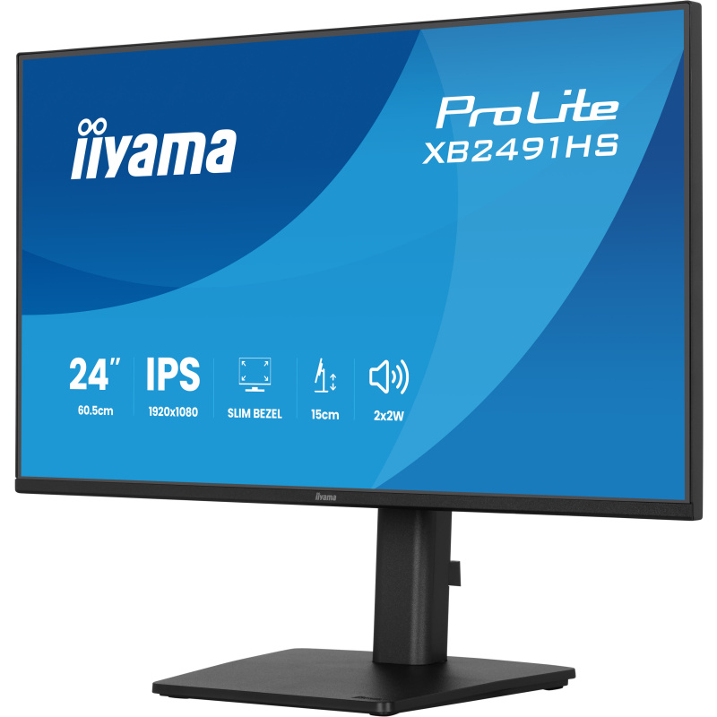 iiyama ProLite XB2491HS-B1 écran plat de PC 60,5 cm (23.8") 1920 x 1080 pixels Full HD LCD Noir