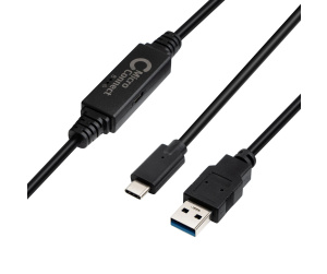 Microconnect USB3.1CA5AMP câble USB USB 3.2 Gen 1 (3.1 Gen 1) 5 m USB C USB A Noir
