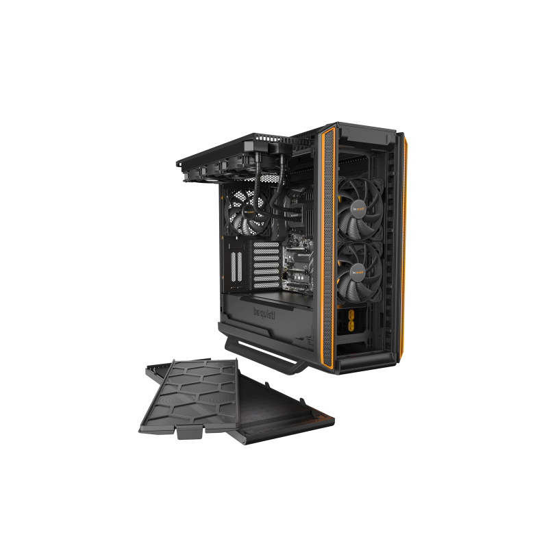 be quiet! Silent Base 801 Midi Tower Noir, Orange