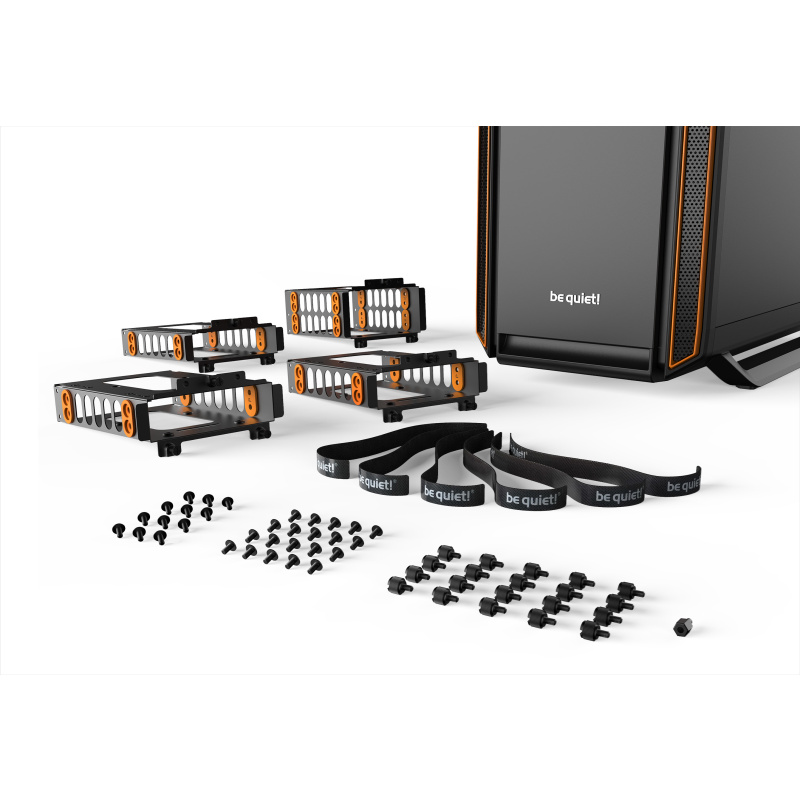 be quiet! Silent Base 801 Midi Tower Noir, Orange