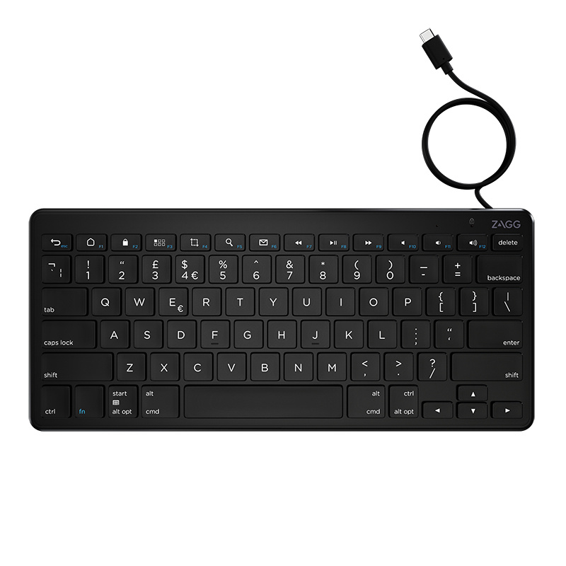 ZAGG 103202222 clavier Souris incluse Universel USB AZERTY Français Noir