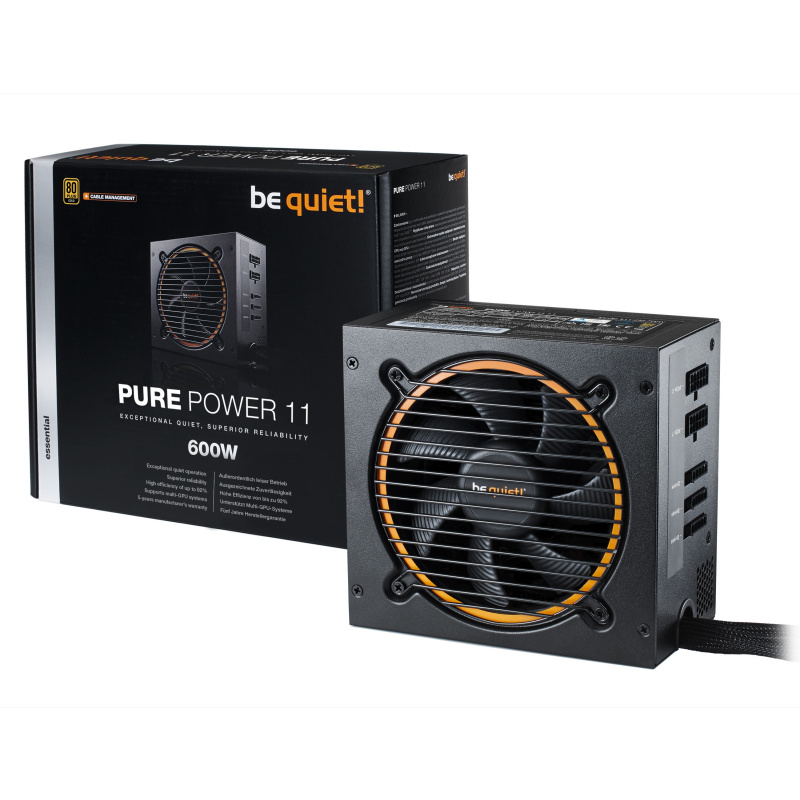 be quiet! Pure Power 11 600W CM unité d'alimentation d'énergie 20+4 pin ATX ATX Noir