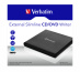 Verbatim External Slimline CD/DVD Writer lecteur de disques optiques DVD±RW Noir